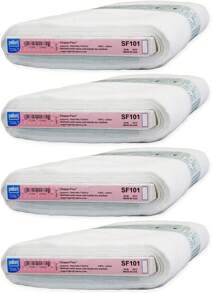 Pellon SF101 Shape-Flex Interfaz fusible de tejido de peso medio blanco, vendido por yarda