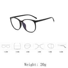 1 pieza/2 piezas Gafas de moda oversize, gafas sin maquillaje estilo coreano, gafas favorecedoras para rostro cuadrado y rostro redondo - transparente - Ver 4