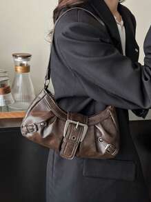 1 Bolso cruzado de mujer con correa ajustable y tachuelas, de gran capacidad, suave degradado, adecuado para trabajo, citas y fiestas. Apto para compras, cartera, compras, mujeres jóvenes, estudiantes universitarios, recién llegados y trabajadores de cuello blanco. Muy adecuado para oficina, universidad, trabajo, negocios, viajes al trabajo, actividades al aire libre, viajes y salidas.