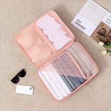 1/2pcs Three-In-One Travel Clothing Storage Bag, Underwear Storage Bag, Portable Packaging And Luggage Storage Packing Cubes Luggage Packing Organizers For Travel Accessories Bag For School School Accessories School Stuff