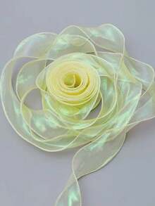 لفتان من شريط الأورجانزا ذو ذيل السمكة الأيريديسنت بعرض 4 سم، مادة رقيقة وأثيرية، شريط تغليف الزهور والهدايا والملابس والأغطية الرأس والفيونكات، شريط الزفاف، شريط الورد اليدوي DIY، شريط ديكور صندوق الكعكة والزهور، شريط سيارة الزفاف القماشية الحمراء، تغليف الهدايا، صنع الفيونكات، ديكور حفلات الزفاف والأعياد