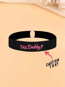 1pc Women's Custom Personalized Leg Ring, Custom Letters, Custom Names, Custom Body Decorations, Fashionable Sexy Underwear Accessories Metal Ring Letter Heart-Shaped Print Leg Chain