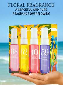 套装盒海滩数码香水体香持久留香女士香水水果味香调完美女士礼物 - 彩色 - 查看 14