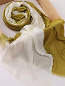 新款透气素雅纯色精致缝制宽松轻盈柔软穆斯林渐变莫代尔头巾，春夏款 - 彩色 - 查看 12