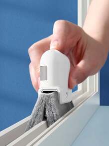 1pc Window/Door Track Cleaning Brush, Removable Slot Brush (With Scraper), Adjustable Thickness, No Blind Spot Cleaning, Applicable For Stove, Sink, Range Hood And Cabinet, Practical Household Cleaning Tool