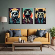3PCS Wall Arts Posters Optional Frame Animals Wild Style - 3 PiecesPrintable Art Set, Digital Print, Instant Download, Wall Art, Print Art, Animal Art