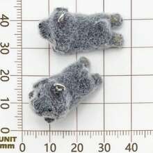 Set de 2/5 piezas de encantos de estatuilla de perro de oso de peluche de resina bonita con colgante de animal 3D de resina para hacer manualidades con llaveros, pulseras, collares y aretes