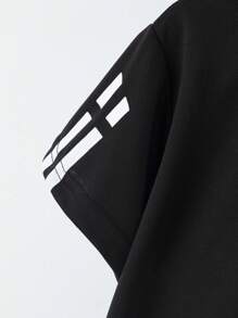 2 Piece Sports Set For Young Boys: Short Sleeve T-Shirt, Mesh Breathable, Loose Fit Shorts, Suitable For Basketball, Football, Sizing For 4-12 Years Old, Summer