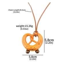 rongji jewelry Handgemachter Schlüsselanhänger, Autospiegel-Ornament in Brezelform, kreatives, personalisiertes Auto-Accessoire als Geschenk