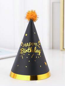 16厘米金箔生日派对帽，派对气氛装饰用品 - 彩色 - 查看 11