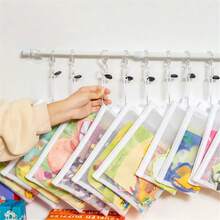 BUNKI 8 piezas Bolsas con cremallera de malla de gran capacidad tamaño A6/A5/A4 - Carpeta con cremallera con diseño de malla, estuche de lápices transparente, carpeta de almacenamiento de rompecabezas, maletín con cremallera, para organizar y viajar