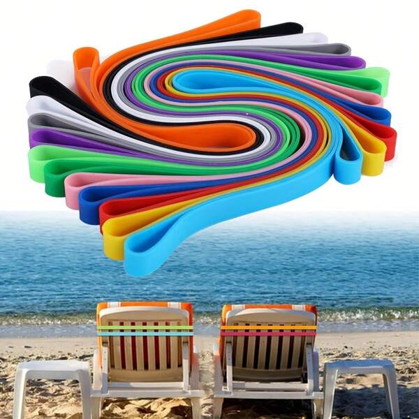 6 Stück verstellbare farbige Handtuchklammern, geeignet für Strandstühle, Schwimmbäder und Kreuzfahrtschiffe, Handtuchhalter | Böhmischer Stil Accessoire | Flexible Handtuchbänder