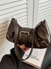 1 Bolso cruzado de mujer con correa ajustable y tachuelas, de gran capacidad, suave degradado, adecuado para trabajo, citas y fiestas. Apto para compras, cartera, compras, mujeres jóvenes, estudiantes universitarios, recién llegados y trabajadores de cuello blanco. Muy adecuado para oficina, universidad, trabajo, negocios, viajes al trabajo, actividades al aire libre, viajes y salidas.
