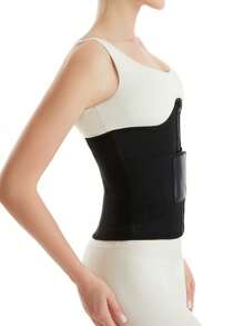 1 pièce Ceinture de fitness taille haute pour femmes avec boucle, gaine de taille à double compression en caoutchouc de néoprène, ceinture brûle-graisse amincissante, cadeau du Nouvel An