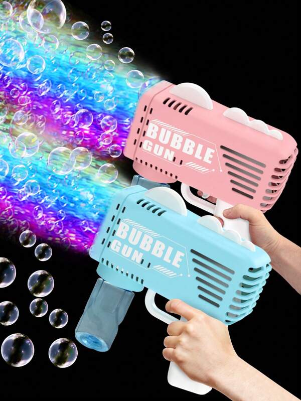 Divertido brinquedo de pistola de bolhas automática para crianças, fabricante de bolhas estilo Gatling em formato de dinossauro, para festa de aniversário, reunião com amigos, brincadeira ao ar livre (baterias e solução de bolhas não inclusas)