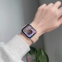 1 pièce Bracelet mince en silicone compatible avec pour femmes Sport 38mm 40mm 41mm 42mm 44mm 45mm 46mm 49mm, bracelet fin en caoutchouc compatible avec Série Ultra S10 9/8/7/6/5/4/3/2/1 SE