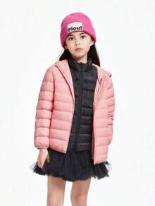 Annil Boys' And Girls' Children's Clothing. Lightweight Down Jacket. Winter Three-Proof Outerwear. Warm, Windproof And Fashionable.