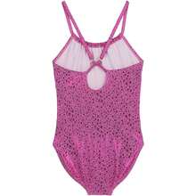 Mattel Barbie Swimsuit For Girls - 1-Piece Children's Swimsuit With Fun Barbie Print - وردي - مشاهدة 2