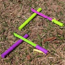 2025 New Model Plastic Bamboo Knife, Model Bamboo Knives, Chinese Style Toy Radish Color Soft Rubber Toy Knife, Gift For Swordsman, Couples, Colleagues, Friends, Elders, Reward Points Gifts, Business Gifts, Advertising Gifts