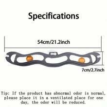 1pc Window-Mounted Roller Ball Cat Toy - Suction Cup Stability For Interactive Indoor Play, Encourages Exercise & Entertainment - Multicolor - View 3