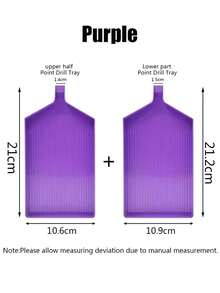 Khay đựng tranh kim cương dung tích lớn - Hộp nhựa đựng nhiều ngăn đựng hạt thủ công DIY, dụng cụ nghệ thuật & phụ kiện (Trắng/Hồng/Tím/Xanh dương/Trong suốt), Vật tư bộ dụng cụ nghệ thuật kim cương, Thiết kế trong suốt, Chất liệu bền lâu - Nhiều màu - Xem 6