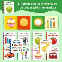 蒙特梭利西班牙语迷你百科全书，包含10本不同的迷你百科全书，帮助儿童学习阅读、提升基本词汇量，并促进早期语言发展。适合初学者，可作为词汇识别、物体学习辅助工具和百科全书学习工具。词汇学习、物体识别和幼儿派对礼物。可作为学习用品、生日返校礼物、万圣节和感恩节礼物。