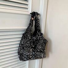 Tote Bag For Women Blingbling Sequin Shoulder Bag Hobo Bag Luxury Designer Handbag Slouchy Underarm Bag For Work Travel Shopping