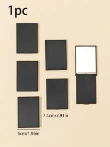 Folding Portable Makeup Mirror, Cosmetic Mirror With Stand, Travel Mirror, Beauty Supplies, Desktop Makeup Mirror,Rectangle Desktop Compact Mirror Folding Small Simple Style Makeup Mirror Travel Portable Cosmetic Touch-Up Mirror For Women Girl Gift - Makeup Mirror Travel Accessories Bag Beach Car Accessories Travel Essentials Travel Must Haves Vacation Summer Holiday Back To School