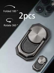 Reletech 1/2pcs Mobile Phone Holder, Slouchy Person Holder, No Storage Required. 360 ° Magnetic Suction, Rotating, Sliding, Detachable Mobile Phone Ring Buckle Bracket, Anti Fall Creative Mobile Phone Buckle Ring Buckle Bracket