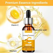 Vitamin C Facial Essence Contains Hyaluronic Acid Dark Spot Remover Moisturizing Repair Anti-Aging Essence Facial Skin Care 30ml - 30ml - View 3