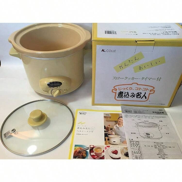 スロークッカー・タイマー付煮込み名人 ASCT22 ホワイト ASCT22 2mvetro Amazon | スロークッカー・タイマー付煮込み名人 ASCT22