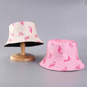 1PC Fashion Buckert Hat voor vrouwen, mannen, Uniex omkeerbare hoed voor strand, buitenvakantie, zon, vis, hoed