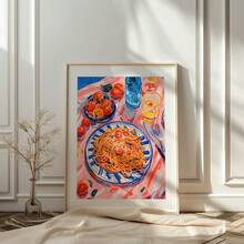 1pc, Wall Arts, Vintage Posters, Italian Food Posters Kitchen Wall Art Gifts For Pasta Lovers And Foodies Italian Food Prints, Tomato Prints, Living Room Decor, Bedroom Decor Aesthetic, Housewarming Gift, Unframed
