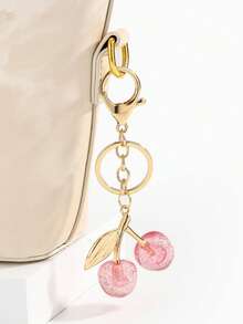 1 Móc khóa hình quả anh đào trong suốt dành cho cả nam và nữ, Thiết kế thời trang tinh tế, sang trọng, mặt dây chuyền túi xách, phụ kiện ô tô, ba lô đi học, dễ thương, phong cách Goth, Y2k, phụ kiện ô tô, ý tưởng quà tặng cho giáo viên, bạn bè, chị em - Hồng - Xem 2