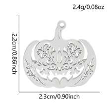2pcs Fashionable 304 Stainless Steel Gold/Silver Plant & Flower Pattern Pendant, Vacuum Electroplated Durable Craft, Suitable For Necklace, Earrings, DIY Jewelry Making