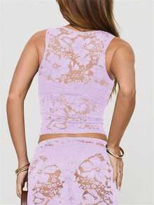 Women Tank Tops & Camis - 淺紫色 - 查看 5