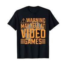 Funny Video Game Art For Men Women Gaming Nerd Pc Gamer T-Shirt; TR Gifts For Dad - Black - View 1