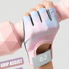 Găng tay thể thao unisex, nhẹ và thoáng khí, thích hợp cho nâng tạ, tập gym, tập luyện, leo núi, đạp xe, chèo thuyền và các môn thể thao khác, cũng thích hợp cho đi xe đạp, xe máy và trượt tuyết. - Hồng - Xem 8
