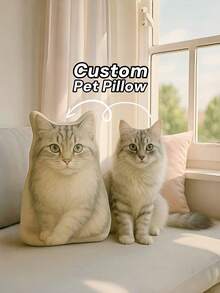 1pc Custom Pet Pillow,Personalize Pet Photo Pillow,Pet Memorial Gift, Personalized Dog Or Cat Cushion, Gift For Pet Lovers, Pet Loss, Pet Mom Gift,Fashionable, Colorful,Unique Personalized Customized Gifts, Ideal For Christmas,Thanksgiving Day,Christmas Gift Supplies