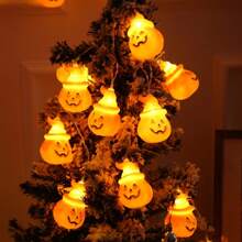1 Peça Luzes de Corda LED em Formato de Abóbora, Luzes de Decoração de Atmosfera Festiva, Decoração de Halloween, Decoração de Casa Assombrada, Iluminação de Humor para Quarto, Sala de Estar, Decoração de Casa, Decoração de Festa, Decoração de Halloween, Decoração de Quarto, Decoração de Jardim de Halloween para Presente Fada