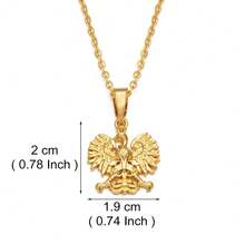 1件波兰国徽鹰吊坠项链，男女通用，波兰珠宝 - 彩色 - 查看 6