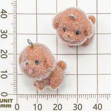 Set de 2/5 piezas de encantos de estatuilla de perro de oso de peluche de resina bonita con colgante de animal 3D de resina para hacer manualidades con llaveros, pulseras, collares y aretes