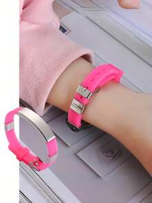 A Customizable Personalized Wristband That Can Be Printed With Exclusive Names And Numbers, Featuring An Adjustable Style Suitable For Teenagers. Ideal As A Back-To-School Gift Or Valentine's Day Gift, It Has A Pendant-Free Design And Is Stylish And Eye-Catching.,Rave Accessories - Multicolor - View 5