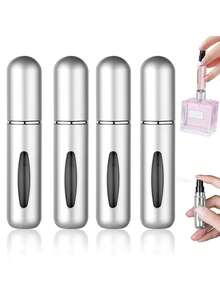 4pcs Perfume Atomizer, Portable Fine Mist Spray Bottle, 5ml Refillable Travel Perfume Sprayer With Simple Pump Design, Suitable For Perfume, Essential Oils, Cologne, Liquids - Multicolor - View 22