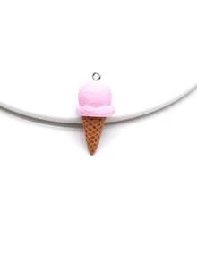 6pcs/Pack Resin Imitation Cute Ice Cream Pendant For DIY Earrings, Necklace, Keychain, Wholesale Jewelry Components - Various Styles - View 20
