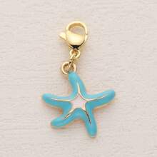 1PC Fashionable And Exquisite Lobster Buckle Pendant With An Ocean Theme, Featuring Elements Of Conch, Shell, Starfish,Suitable For Jewelry Making Key Chain, Bracelets, Phone Chains, Bag Chains, Suitable For Daily Wear, And A Thoughtful Gift For Friends And Lovers