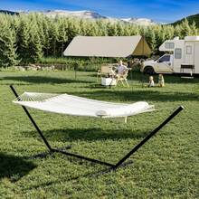​​12FT 2 Person Hammock With Stand - Heavys Duty 450LB Capacity, Large Outdoor Hammock With Hardwood Spreader Bar, Weather-Resistant Polyester & Carrying Bag For Patio, Beach, Backyard (Beige) - Beige - View 7