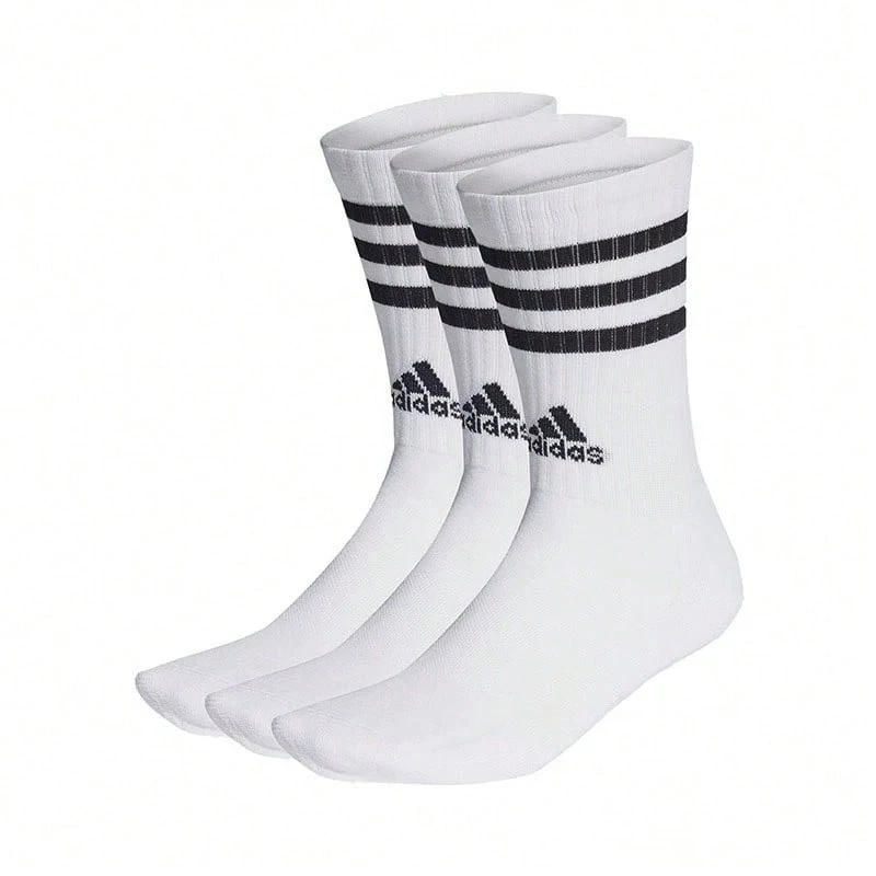 Adidas 3双装男女通用 C SPW CRW 高性能袜子,折扣装 HT3458 - 白色 - 查看 1