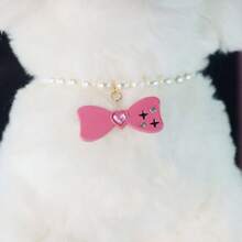 Colliers élastiques pour animaux de compagnie (chats et chiens) de petite et moyenne taille avec des décorations de diamants, arcs, étoiles, lune et perles. Accessoires décoratifs magnifiques pour chiots et chatons