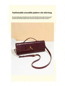 The 2025 New Fashion Clutch Bag Has A Simple And Generous Texture Design - 紅色 - 查看 5